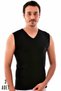 Men's Black 3 Pieces Tutku V-Neck Cotton Undershirt 0401