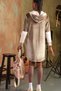 Women's Milk Brown Velvet Dress - 2