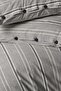 Sense 100% Cotton Double Washed Yarn Paint Striped Duvet Cover Set Anthracite - 3