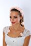 Women's Salmon Pink Maternity Crown with Dangled Earrings - 2