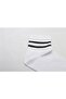 White, Black Striped 3-Piece Tennis Socks - 2