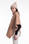 Women's Camel Poncho 70257 - 4