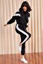 Women's Black Color Block Tracksuit Set TKM-19000040 - 3