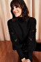 Women's Black Sleeve Detailed Soft Textured Knit Sweater KZK-19000175 - 3