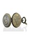 Chain Pocket Watch with Crescent and Star Turkish Flag Design Pocket Watch - 2