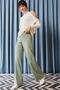 Women's Mint Green Corded Thick Knitwear Trousers PNT-19000055 - 2