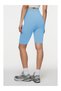 Jerovin Model Recovery Knitted Seamless Push Up Short Shorts Ice Blue Color - 4