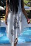 Women's Cream Cross Cut Pareo - 2