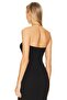 WOMEN'S BLACK Strapless JERSEY Cropped TOP - 3