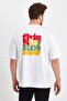 2636 Basic 24x1 Single Jersey Oversize Back Printed T-shirt - 7