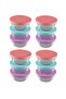 Set of 12 Bowl with Colorful Lid