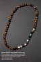 Gemini Knotted Necklace with Certified Natural Stones (SAFIR, TOURMALINE, CITRINE, TIGER EYE) - 2