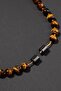 Gemini Knotted Necklace with Certified Natural Stones (SAFIR, TOURMALINE, CITRINE, TIGER EYE) - 6