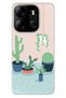 Spark Go 2023 Case Camera Protected Silicone Patterned Illustrated Uv Cover Cactus Co - 3