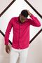 Slimfit Lycra Collar Buttoned Cotton Summer Long Sleeve Men's Shirt - 3