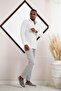 Slimfit Lycra Collar Buttoned Cotton Summer Long Sleeve Men's Shirt - 5