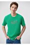 Logo Printed Vivid Green T-Shirt Regular Fit / Normal Cut 066842-71794 - 2