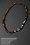 Aries Zodiac Knotted Necklace with Certified Natural Stones (Emerald, Granate Garnet, Tourmaline, Tiger Eye) - 2