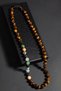 Aries Zodiac Knotted Necklace with Certified Natural Stones (Emerald, Granate Garnet, Tourmaline, Tiger Eye) - 4