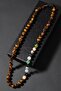 Aries Zodiac Knotted Necklace with Certified Natural Stones (Emerald, Granate Garnet, Tourmaline, Tiger Eye) - 6