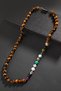 Aquarius Knotted Necklace with Certified Natural Stones (Turquoise, Kunzit, Ametrin, Tiger Eye) - 5