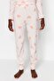 Pudra %100 Pamuklu Kalpli Örme Pijama Takımı THMAW21PT0566 - 7