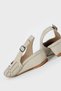 WOMEN'S BEIGE BRIDED GENUINE LEATHER NUMBER 35-41-42 PADDED HEEL SHOES - 4