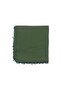 Cotton Drop Pearl Beaded Scarf High Quality Army Green Writing 100x100cm - 4