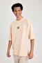 Loose Fit Crew Neck Printed Short Sleeve T-Shirt B2314ax23hs - 4