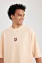 Loose Fit Crew Neck Printed Short Sleeve T-Shirt B2314ax23hs - 5