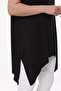Plus Size Short Sleeve Slit Basic Blouse - 4