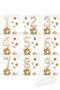 Cream Number Balloon King Crowned Number Foil Balloon Set - 4