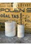 Honey Marble Trash Can and Brush Holder Set of 2 - 4