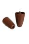 (Attention to Screw Size) - 12 Cm Pear Plastic Base Leg Sofa Sofa Leg 2 Pieces Walnut 3/8 Screw - 4