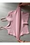 Women's Ribbed Cotton 6-Piece Colorful Undershirt - 6