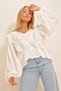 Ecru Scallop Embroidered Woven Blouse Alc-X10736 - 3