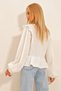 Ecru Scallop Embroidered Woven Blouse Alc-X10736 - 6