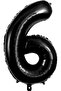 Basketball Themed Black Number Balloon Welcome Birthday Set with King Crown - 2