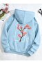 Kids 'Flower' Back Flower Tree Back Print Detailed Hooded Pocket Sweatshirt-Hoodie