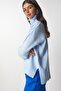 Women's Baby Blue Turtleneck Knitwear Sweater MX00128 - 2
