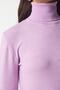 Women's Lilac Turtleneck Ribbed Knitwear Sweater bv00087 - 5