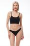 Women's Black Ecru Navy Blue 6 Pack Modal Low Waist Slip Panties 183 - 5