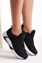 Unisex Black White Sneakers V2901 - 2