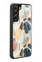Samsung S22 Plus Glossy Phone Case with Retro Leaf Design - 2