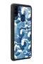 Glossy Phone Case for Samsung A20S Blue Wave Design - 2