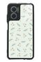 Xiaomi Redmi Note 11E Glossy Phone Case with Green Leaf Design