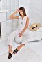 Women's Kangaroo Pocket Strap Tie Linen Jumpsuit - 6