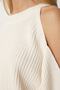 Women's Cream Cut Out Detailed Knitwear Sweater PN00081 - 6
