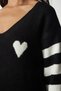 Woman's Black and White Block Colorful V-Neck Knitwear Sweater KI00092 - 5