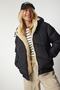 Women's Black Hooded Puffer Jacket VP00006 - 6